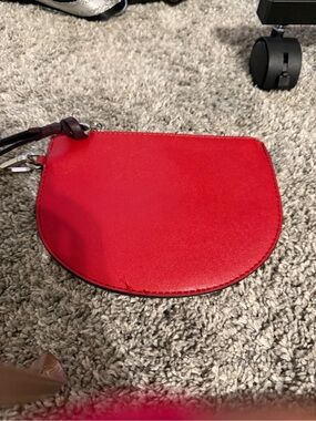 Sleek Red Women's Wristlet Pouch